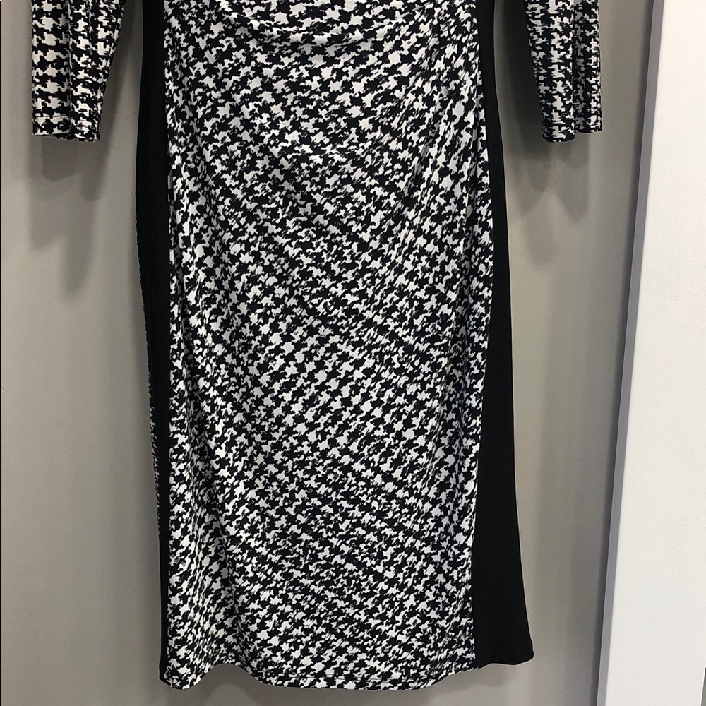 Ralph Lauren Black & White Houndstooth Dress – Women’s Size 6 – Stretch – Lined - Picture 4 of 13